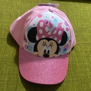 Minnie Mouse Girls/Youth Hat - Pink w/sparkly pink brim